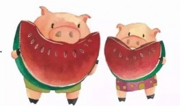 真猪吃瓜的图片